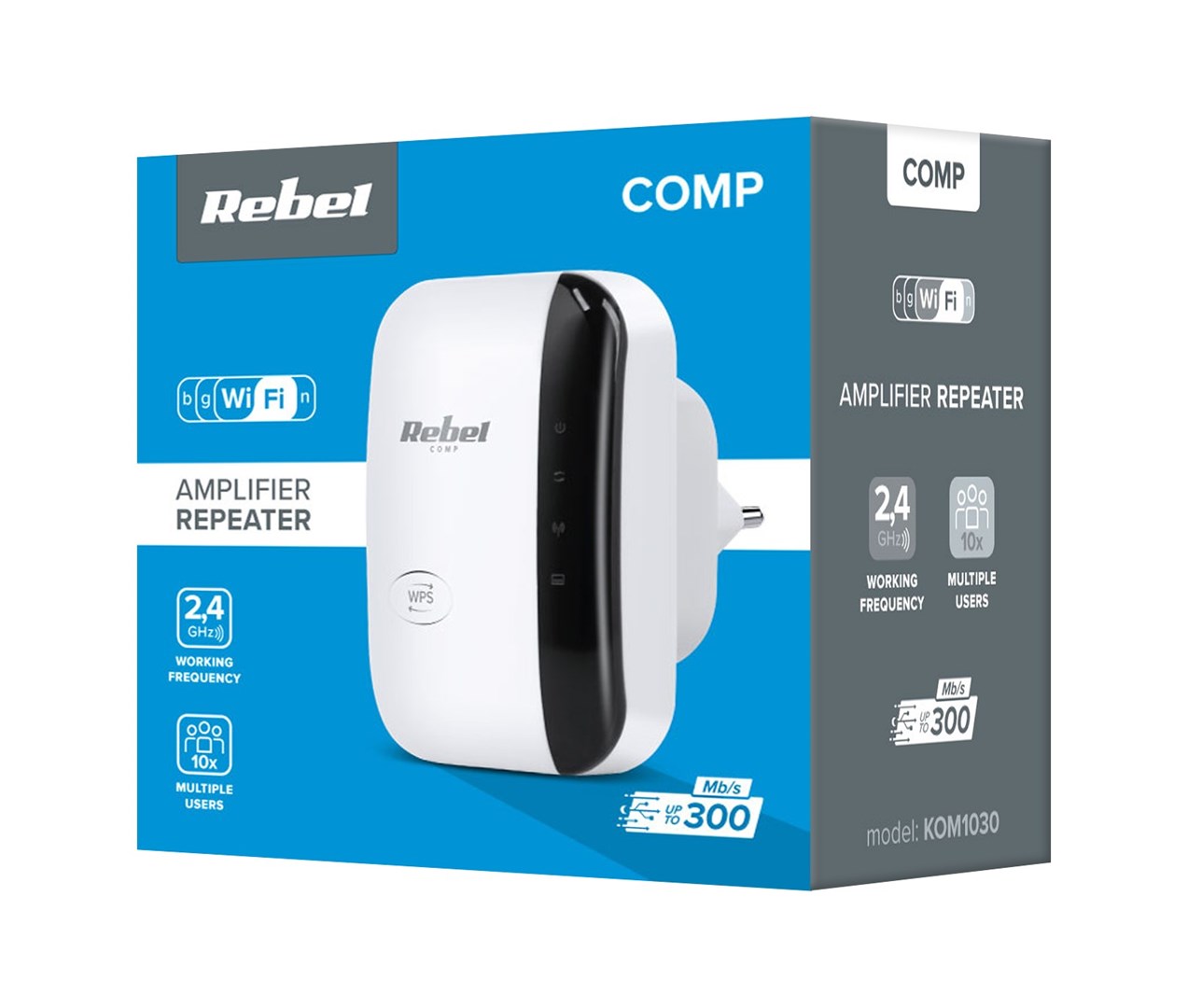 Rebel Wi-Fi signal amplifier KOM1030 white-2