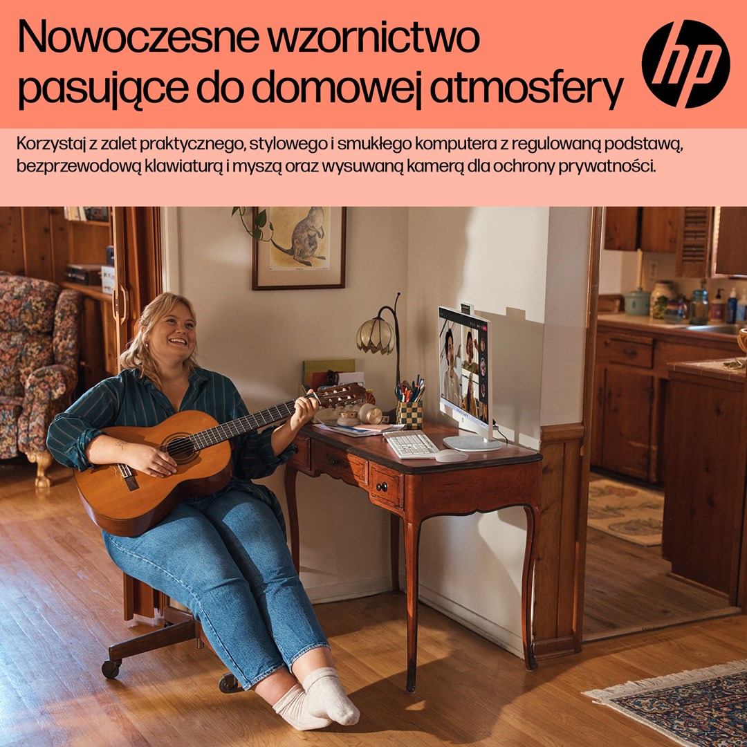 HP 24-cr0334nw AMD Ryzen™ 7 7730U 60.5 cm (23.8") 1920 × 1080 px All-in-One PC 16 GB DDR4-SDRAM 512 GB SSD Free DOS Wi-Fi 6 (802.11ax) White-10