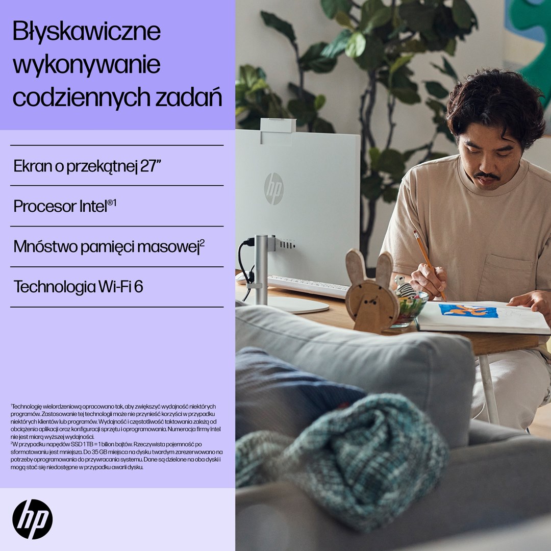 HP 27-cr0224nw Intel® Core™ i5 i5-1335U 68.6 cm (27") 1920 × 1080 px All-in-One PC 16 GB DDR4-SDRAM 512 GB SSD Free DOS Wi-Fi 6 (802.11ax) White-7