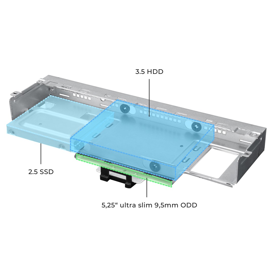 Kućište za računalo CHIEFTEC DT-10B-300 SFF s 300W napajanjem, crna boja-6