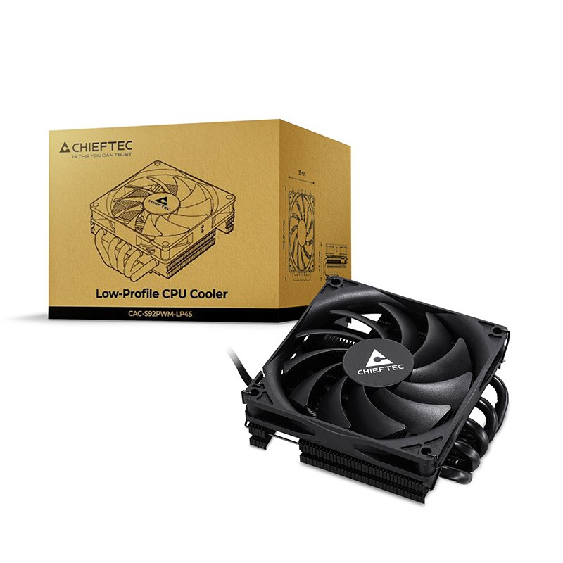 Chieftec CAC-S92PWM-LP45 computer cooling system Computer case Air cooler 9.2 cm Black-5