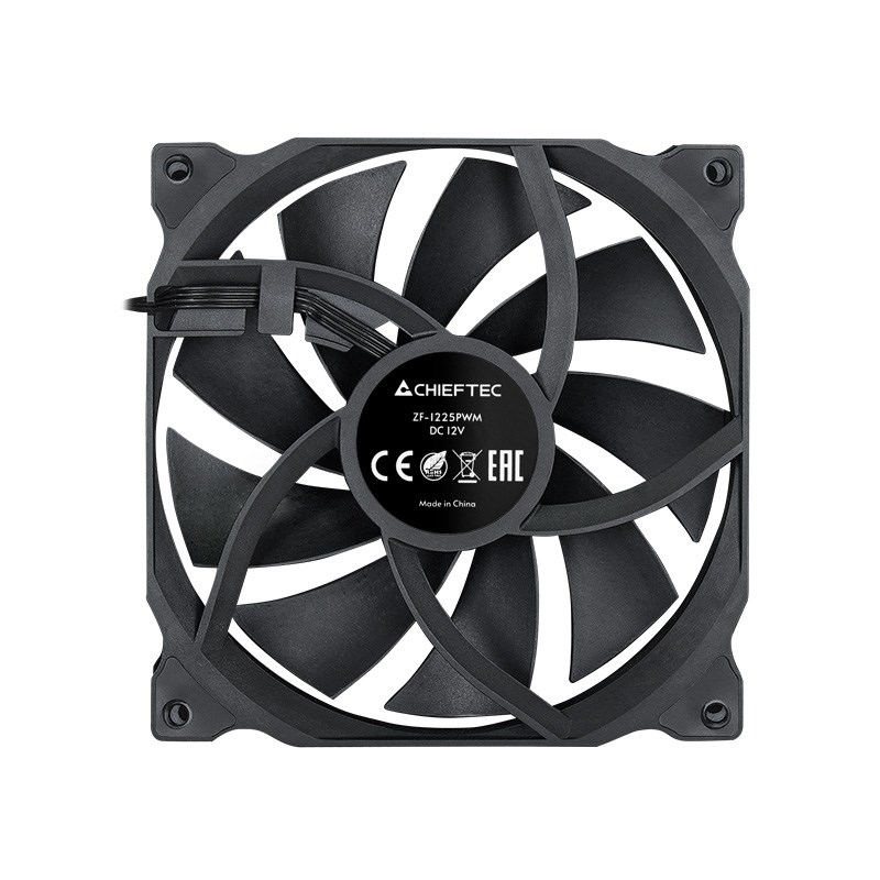 Chieftec ZF-1225PWM computer cooling system Computer case Fan 12 cm Black 1 pc(s)-0