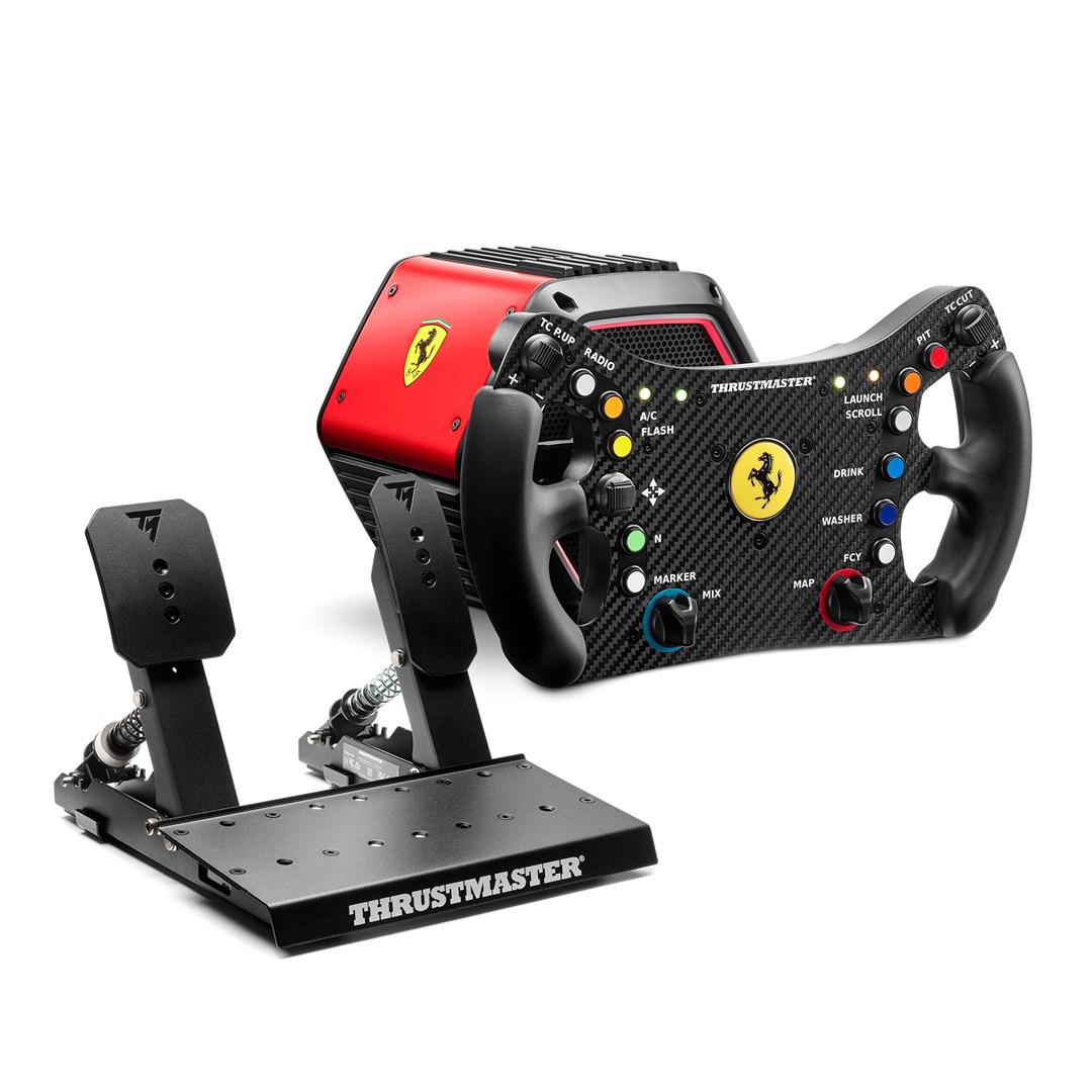 Thrustmaster T818 Ferrari 488 GT3 Simulator Black, Red USB Steering wheel + Pedals Analogue / Digital PC-1