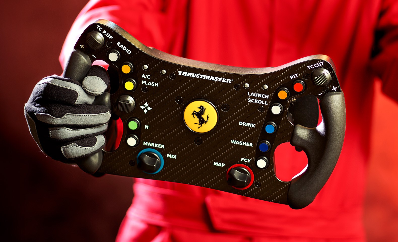 Thrustmaster T818 Ferrari 488 GT3 Simulator Black, Red USB Steering wheel + Pedals Analogue / Digital PC-0