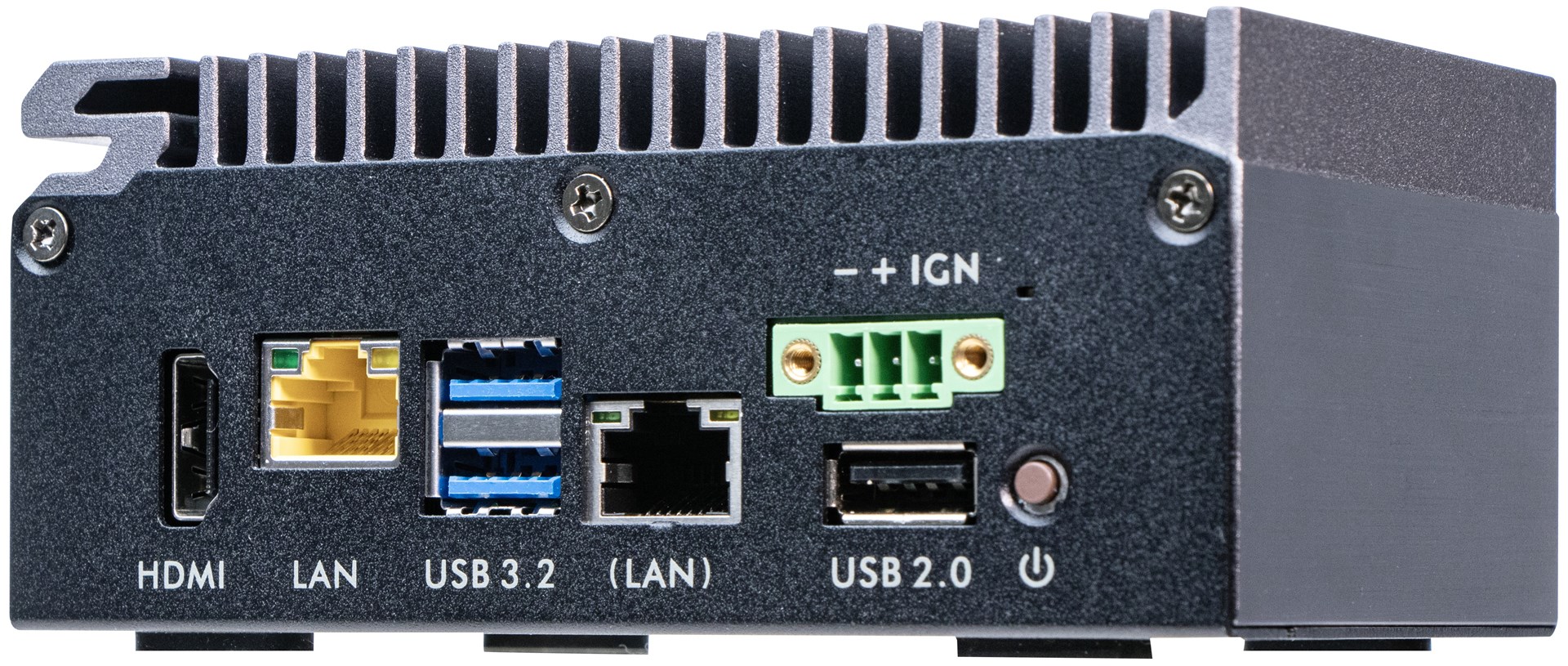 Shuttle Edge PC SPCEL03 , Intel Atom x6413E, 1x HDMI, 2x 2.5G LAN, 1x COM, DIO (4x in, 4x out), 3x USB, 2x M.2, 12-24V, fanless, 24/7, -20... 60°C, incl. VESA & DIN-RAIL mount-3