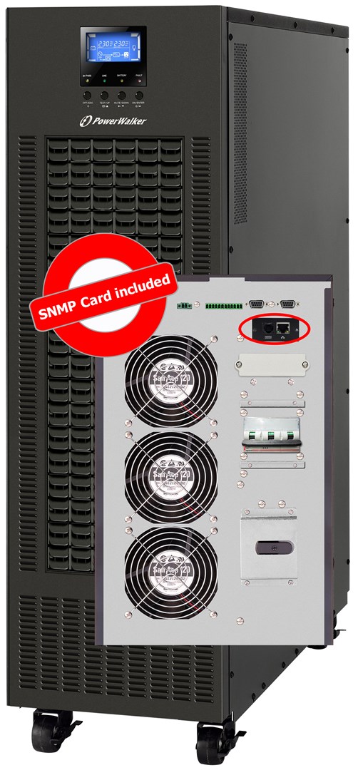 PowerWalker VFI 20K CPG PF1 3/3 BI uninterruptible power supply (UPS) Double-conversion (Online) 20 kVA 20000 W 1 AC outlet(s)-1