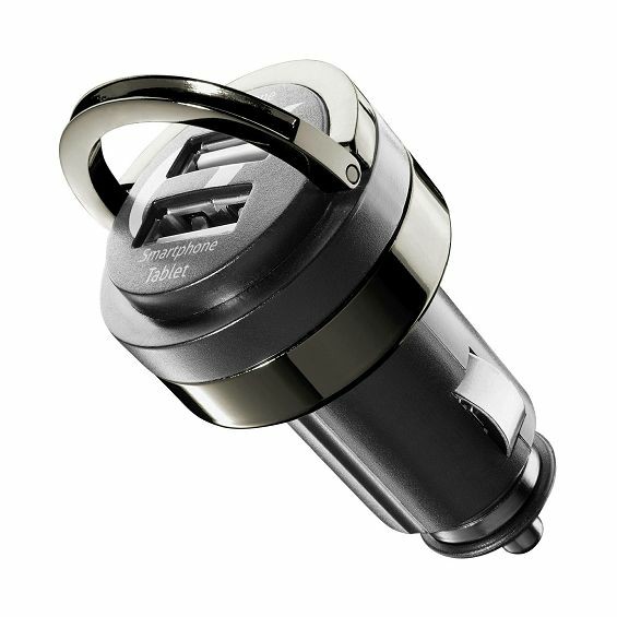 Auto Punjač CELLULARLINE, Dual, 21W, 2xUSB-A, Crni