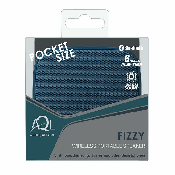 Prijenosni Bluetooth zvučnik CELLULARLINE AQL Fizzy, 3W, plava boja-3