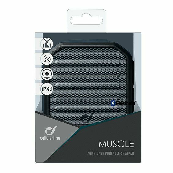 Prijenosni zvučnik CELLULARLINE AQL Muscle, Bluetooth, 5W, IPX6, crna boja-1