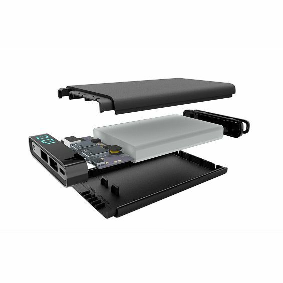 Prijenosna baterija CELLULARLINE Manta 8000 mAh 10W, crna boja-2