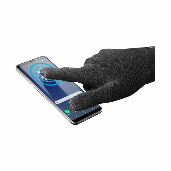 Rukavice za zaslon osjetljiv na dodir CELLULARLINE Touch Gloves Sense, siva boja