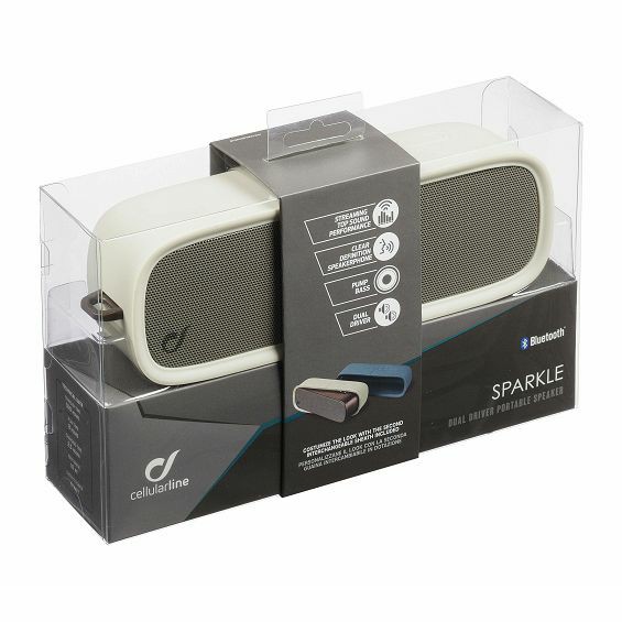 Prijenosni zvučnik CELLULARLINE AQL Sparkle, Bluetooth, 6W, bijela boja-2