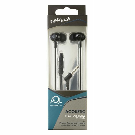 Slušalice CELLULARLINE AQL Acoustic (In-Ear, 3.5mm, mikrofon, crne)-1