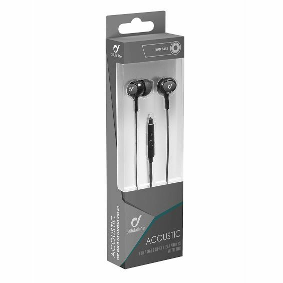 Slušalice CELLULARLINE AQL Acoustic (In-Ear, 3.5mm, mikrofon, crne)-2