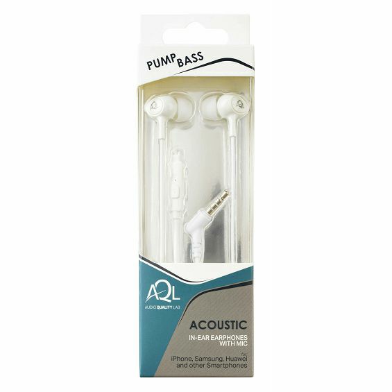 Slušalice CELLULARLINE AQL Acoustic (In-Ear, 3.5mm, mikrofon, bijele)-1