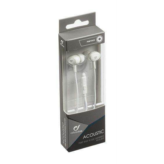 Slušalice CELLULARLINE AQL Acoustic (In-Ear, 3.5mm, mikrofon, bijele)-2