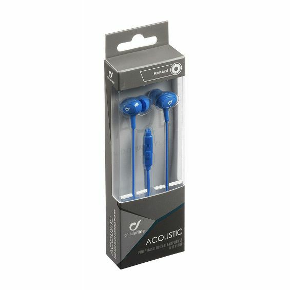 Slušalice CELLULARLINE AQL Acoustic (In-Ear, 3.5mm, mikrofon, plave)-2