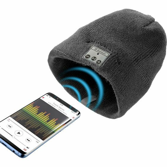 Kapa s Bluetooth slušalicama CELLULARLINE Music Cap, siva boja