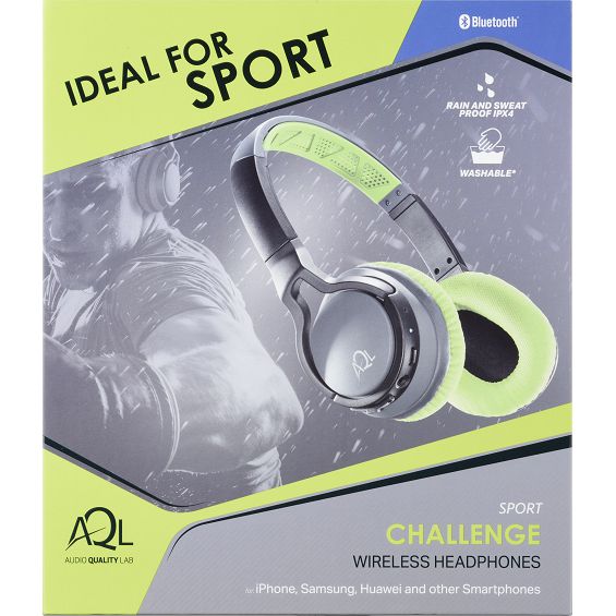 Slušalice CELLULARLINE AQL Sport Challenge (Bluetooth, mikrofon, 3.5 mm, IPX4, Lime)-2
