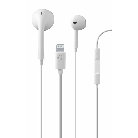 Slušalice CELLULARLINE AQL Glace (In-Ear, Lightning, mikrofon, bijele)