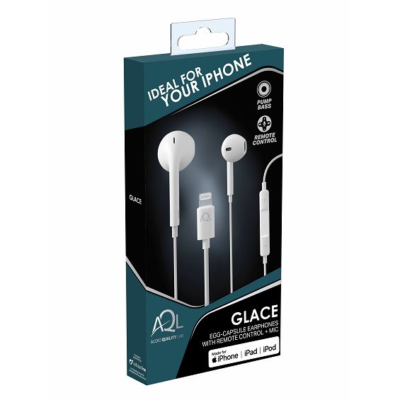 Slušalice CELLULARLINE AQL Glace (In-Ear, Lightning, mikrofon, bijele)-1