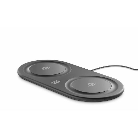 Bežični punjač CELLULARLINE Gemini Dual 10W+10W crna boja