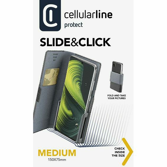 Zaštita Preklopna CELLULARLINE, Slide&Click, XXXL, Crna-4