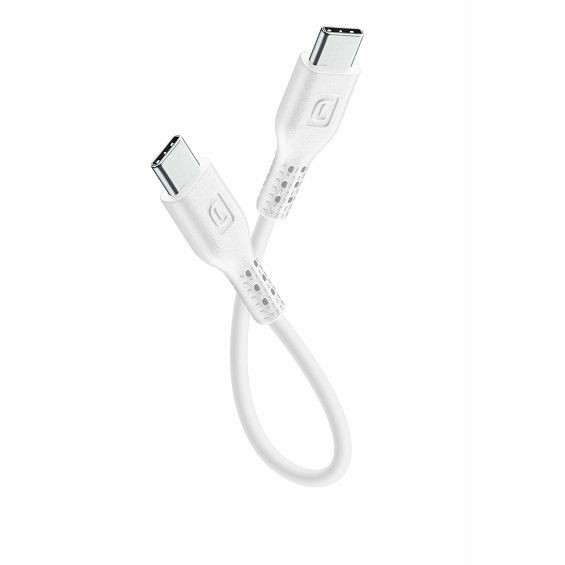 Kabel CELLULARLINE, USB-C na USB-C, 15cm, Bijeli