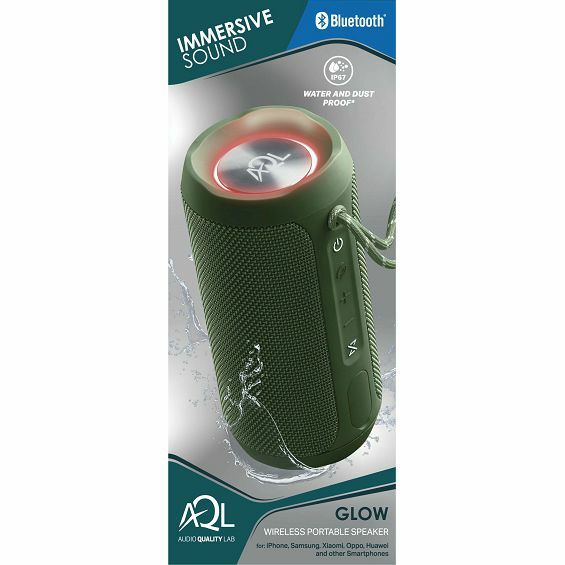 Zvučnik CELLULARLINE, AQL, Glow, Bluetooth, 10W, IP67, Zeleni-2
