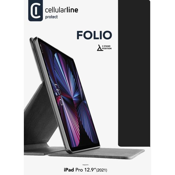 Zaštita Preklopna CELLULARLINE, Folio Tab, iPad PRO 12.9"(2022/2021), Black-2