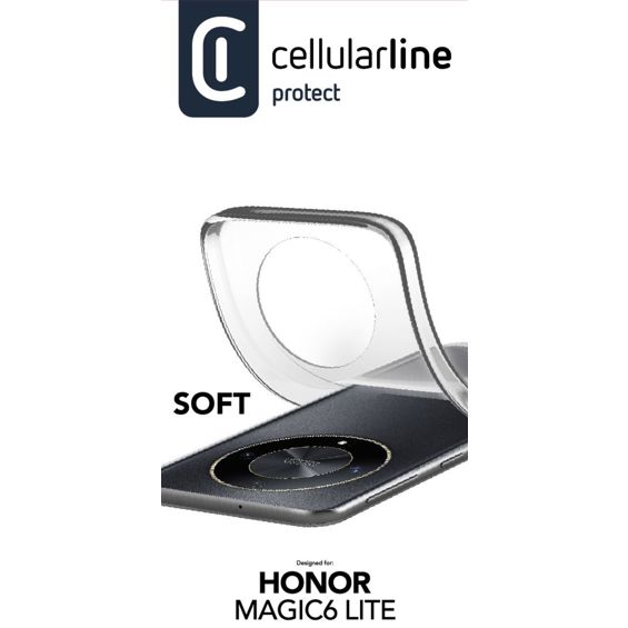 Zaštitna Maska CELLULARLINE, Soft, Honor Magic 6 Lite, Clear-0