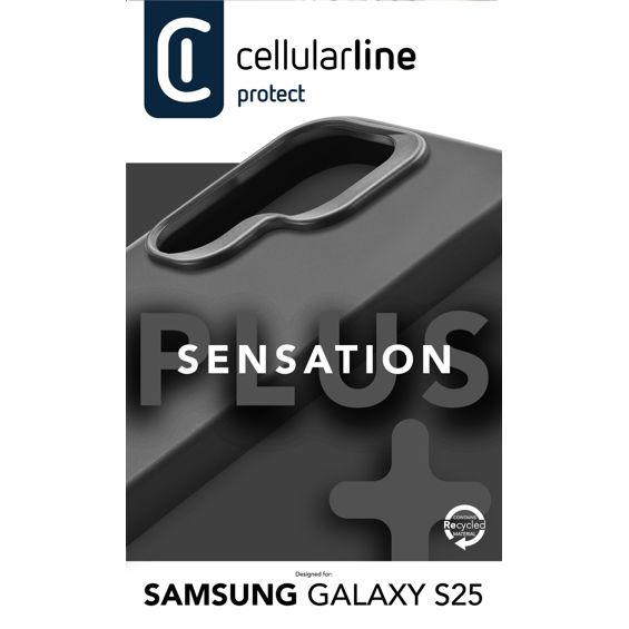 Zaštitna Maska CELLULARLINE, Sensation+, Samsung Galaxy S25, Black-1