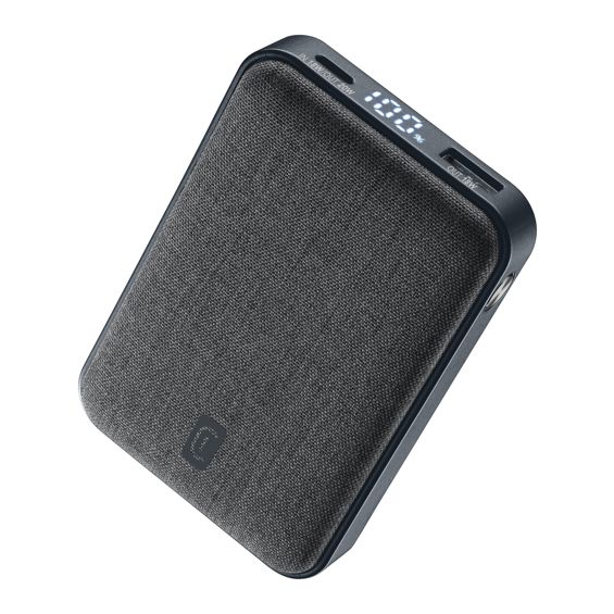 Prijenosna baterija CELLULARLINE Glam 10000mAh 20W PD, crna boja-1