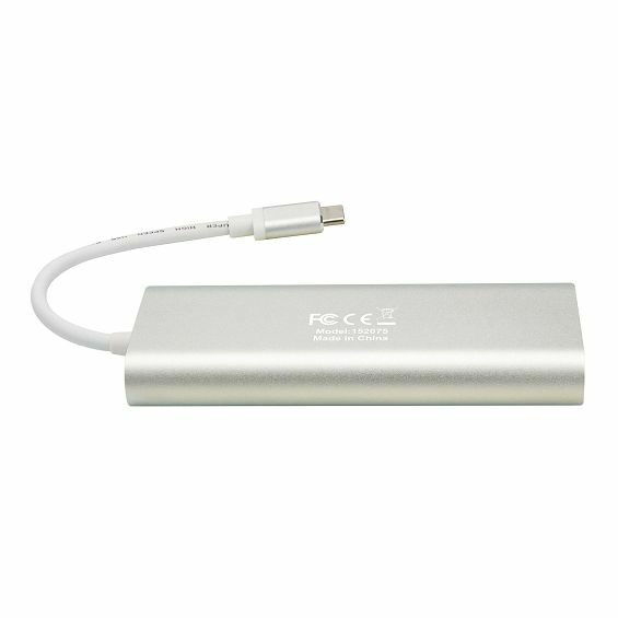 Adapter MANHATTAN 152075, Multiport, 3.2 USB-C  na HDMI 4K, 2xUSB-A 3.0, USB-C, RJ45, SDCR-1