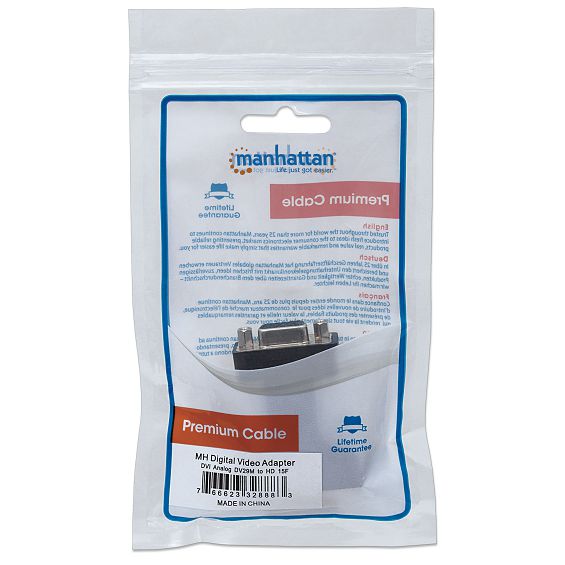 Adapter MANHATTAN DVI-I na VGA (328883)-2