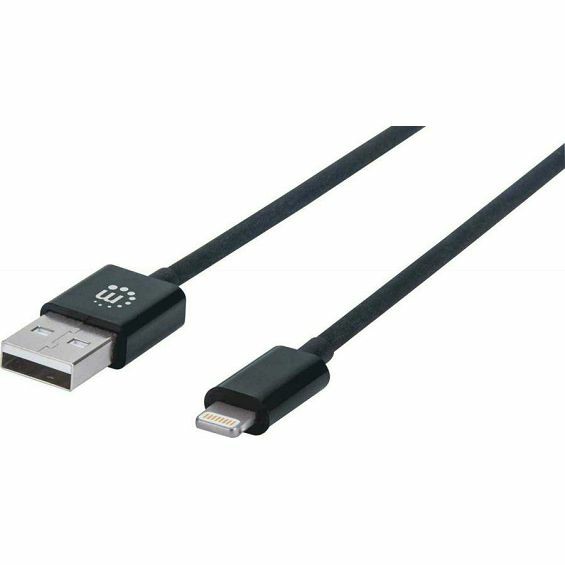 Kabel MANHATTAN USB-A na Lightning 355483 (MFi), 1.8m, crna boja