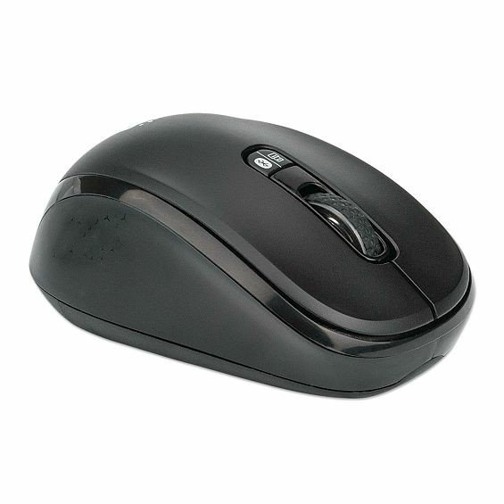 Miš MANHATTAN 179478,Dual-Mode, Optički, Bežični, BT 4.0, 2.4 GHz WIFI, 800/1200/1600 dpi, Crni-1
