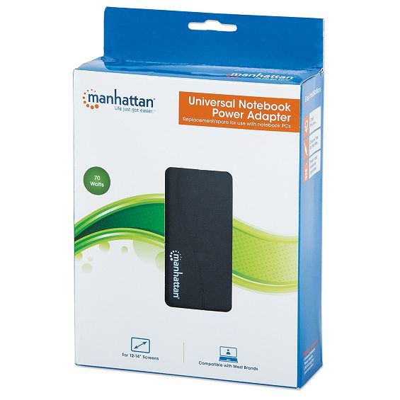 Punjač Za Notebook MANHATTAN 100854, 70W Univerzalni, Podesivi Napon, 7 Izlaznih Razina-4