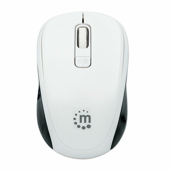 Miš MANHATTAN 179645,Dual-Mode, Optički, Bežični, BT 4.0, 2.4 GHz Wireless, 800/1200/1600 dpi, Bijeli-2