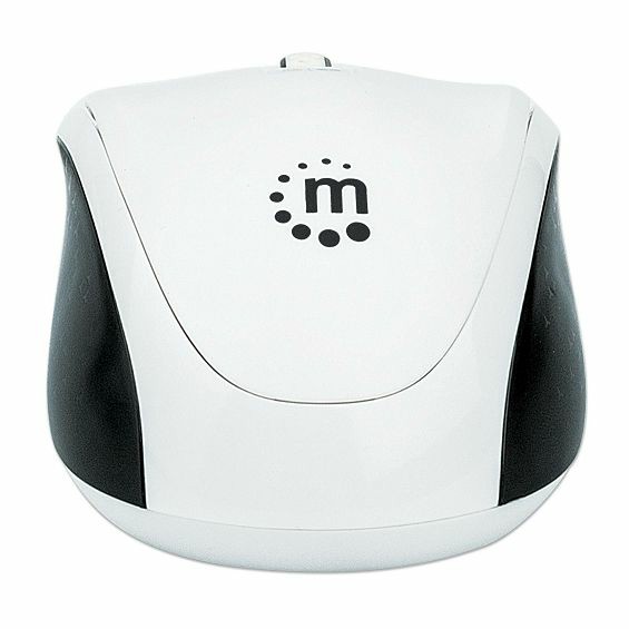 Miš MANHATTAN 179645,Dual-Mode, Optički, Bežični, BT 4.0, 2.4 GHz Wireless, 800/1200/1600 dpi, Bijeli-3