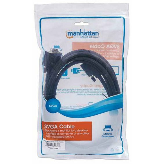 Kabel MANHATTAN SVGA za monitor 3m (HD15 M na HD15 M) crna boja-2