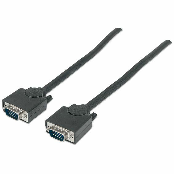 Kabel MANHATTAN SVGA za monitor 3m (HD15 M na HD15 M) crna boja