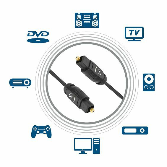 Optički audio kabel MANHATTAN 356077 Toslink (M) na Toslink (M), 2.0m-4