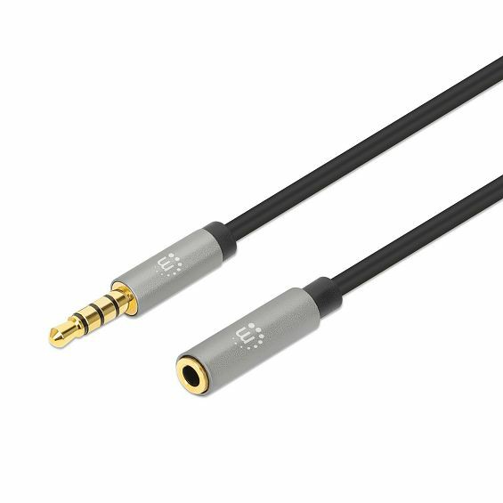Produžni audio kabel MANHATTAN 356022 3.5mm TRRS (M na Ž), 1m