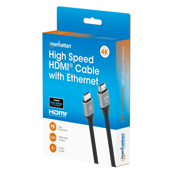 Kabel MANHATTAN 356787 High Speed HDMI s Ethernetom, 4K@30Hz, 3m-2