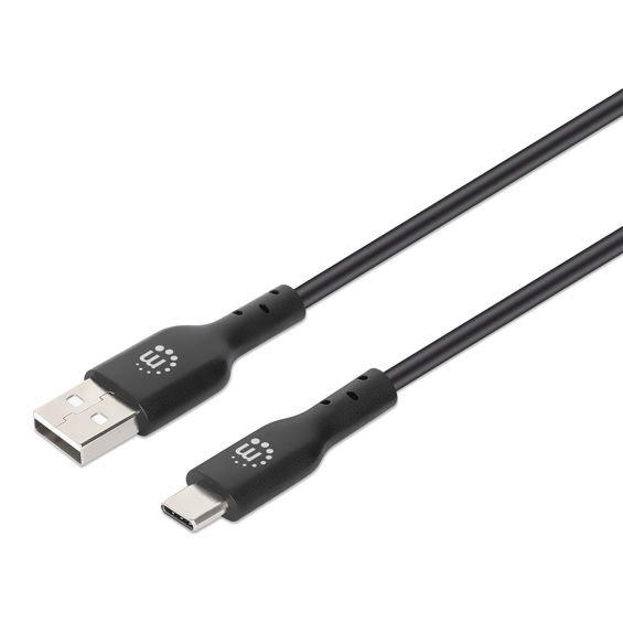 Kabel MANHATTAN USB-C na USB-A 2.0 1m crna boja (394864)
