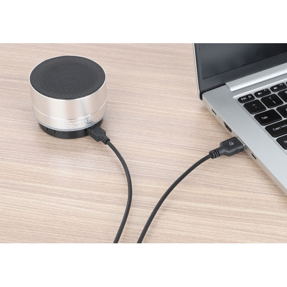 USB kabel MANHATTAN 356855, USB-A na Micro-B, 2.0, 2m, crna boja-1