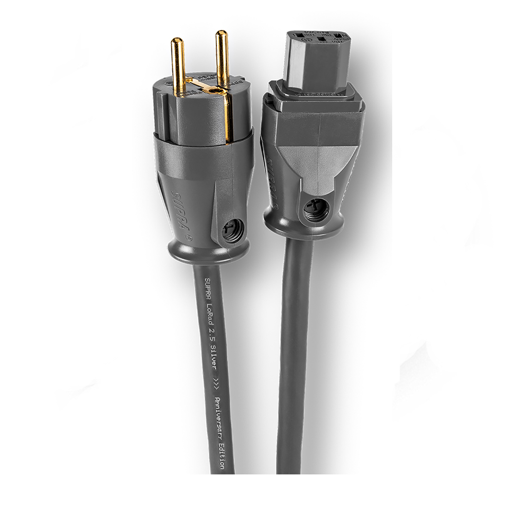 Kabel SUPRA Lorad 2.5 Silver CS-EU 2m Anniversary Edition