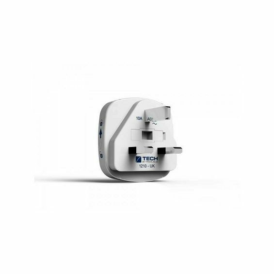 Putni adapter TRAVEL BLUE 948 EU na UK s 2x USB-A, bijela boja-2