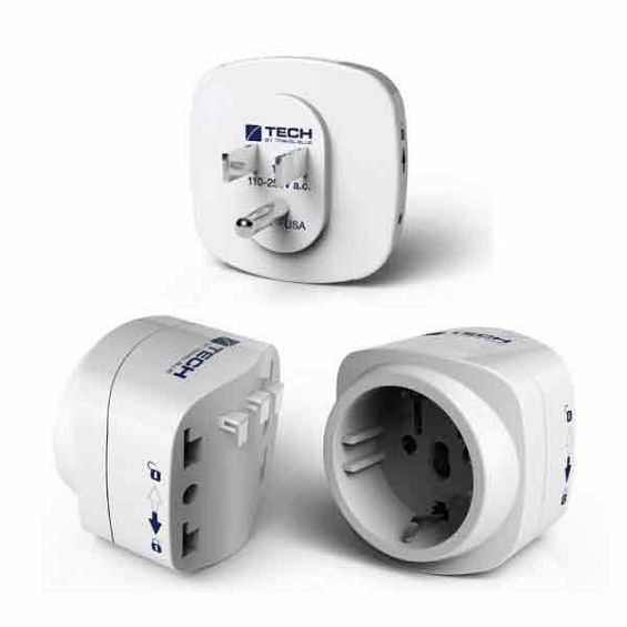 Putni adapter TRAVEL BLUE 930 (Europa na SAD), bijela boja